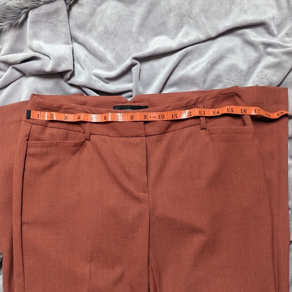 Amanda + Chelsea High Rise Wide Leg Orange Dress Pant - Size 4 - MAKE OFFER - Picture 5 of 6